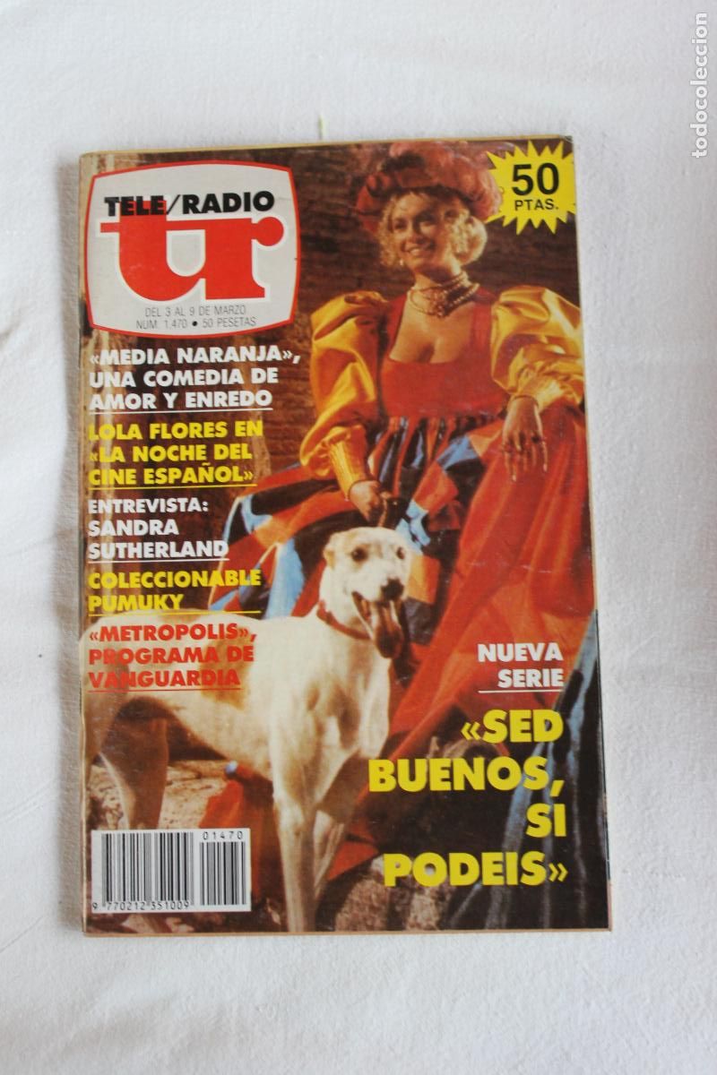 Sammeln von Zeitschriften und Zeitungen: TELERADIO N&ordm; 1470 1986 SED BUENOS, SI PODEIS CON COLECCIONABLE