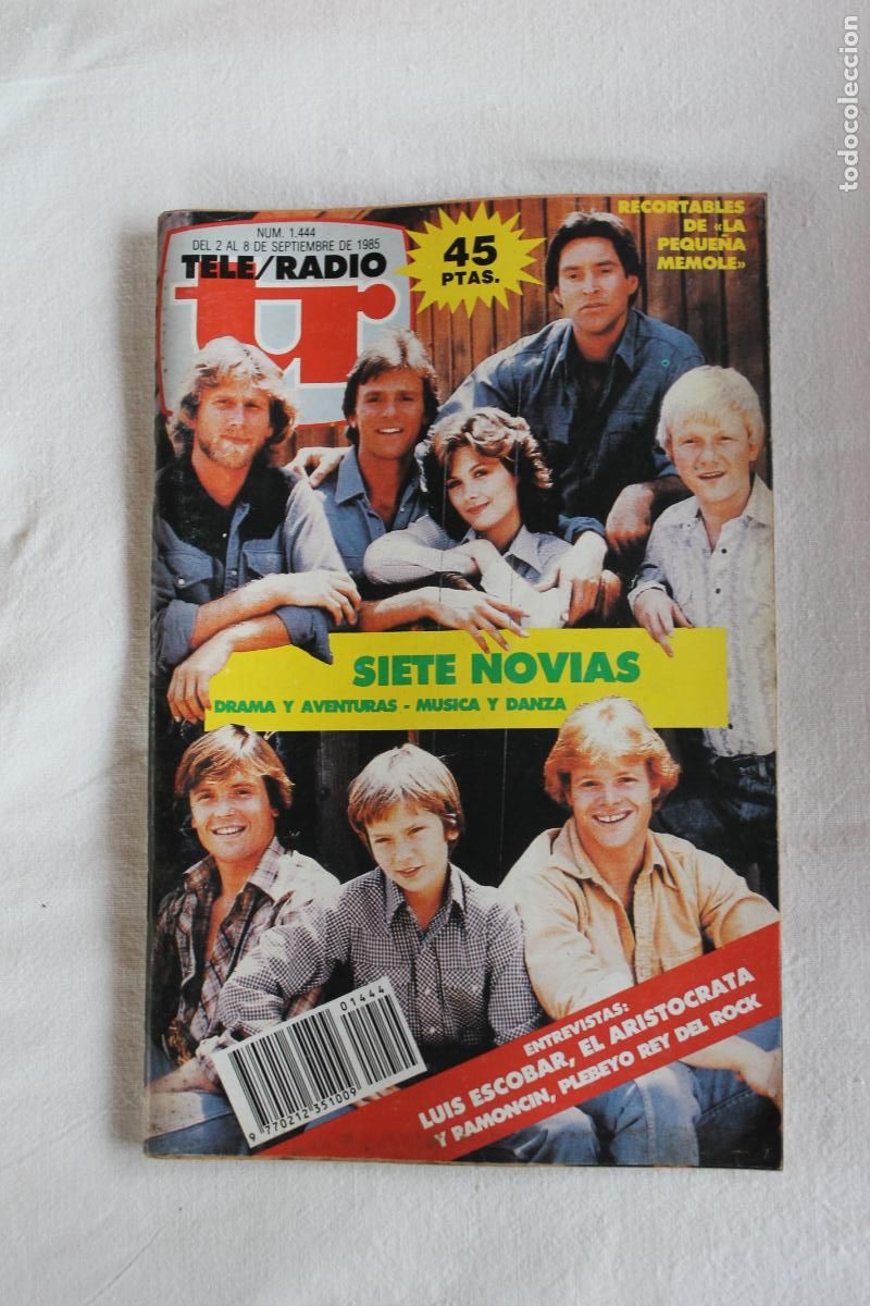 Sammeln von Zeitschriften und Zeitungen: TELERADIO N&ordm; 1444 1985 SIETE NOVIAS CON RECORTABLE