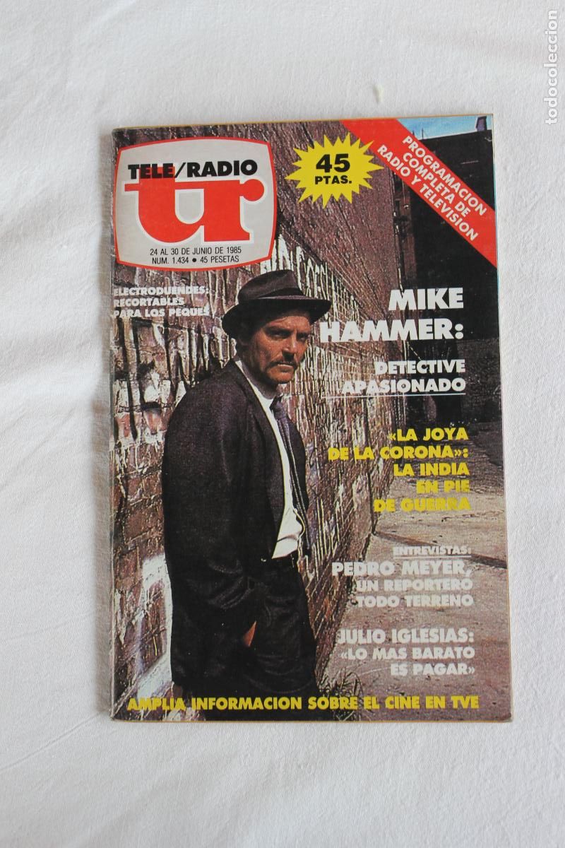 Collection Magazines and Newspapers: TELERADIO N&ordm; 1434 1985 MIKE HAMMER