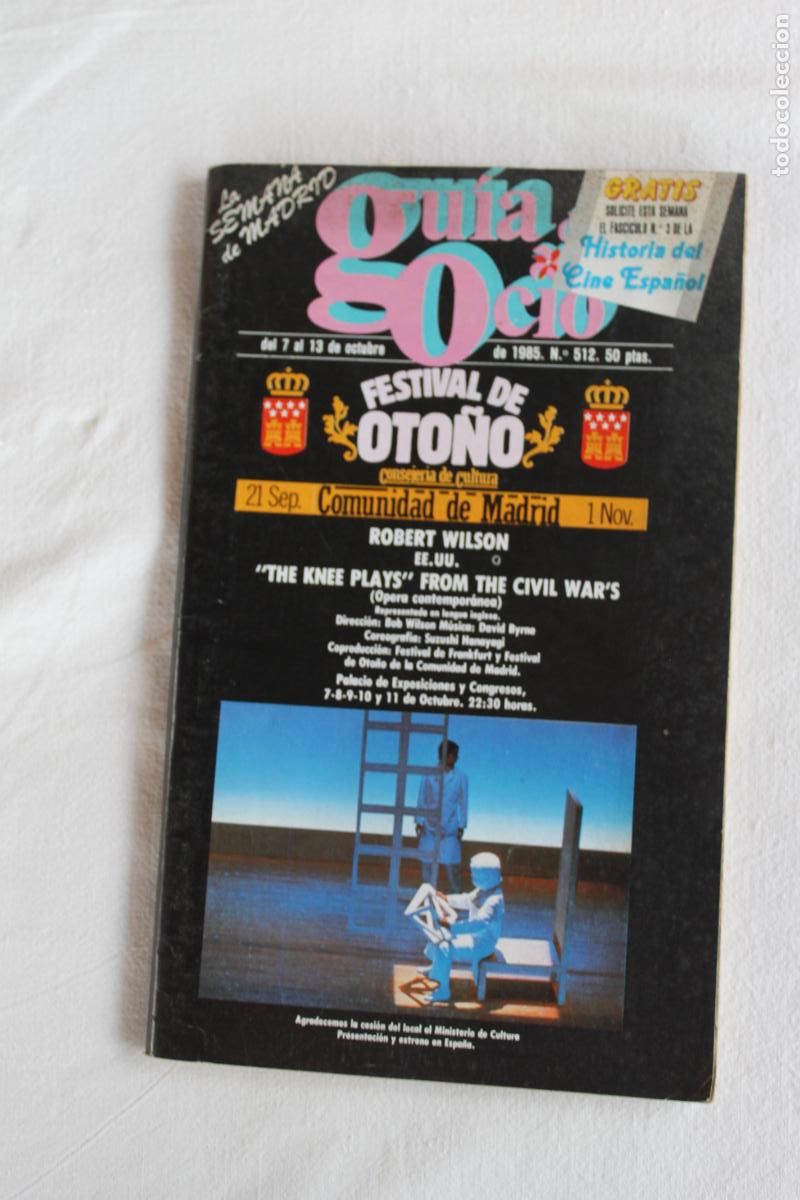 Coleccionismo de revistas y peri&oacute;dicos: GUIA DE OCIO N&ordm; 512 1985 MADRID