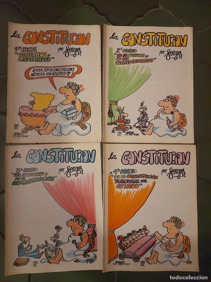 Sammeln von Zeitschriften und Zeitungen: Lote Completo 4 C&oacute;mics LA CONSTITUCI&Oacute;N por FORGES (1978/1979) Editorial Bruguera Colecci&oacute;n Completa