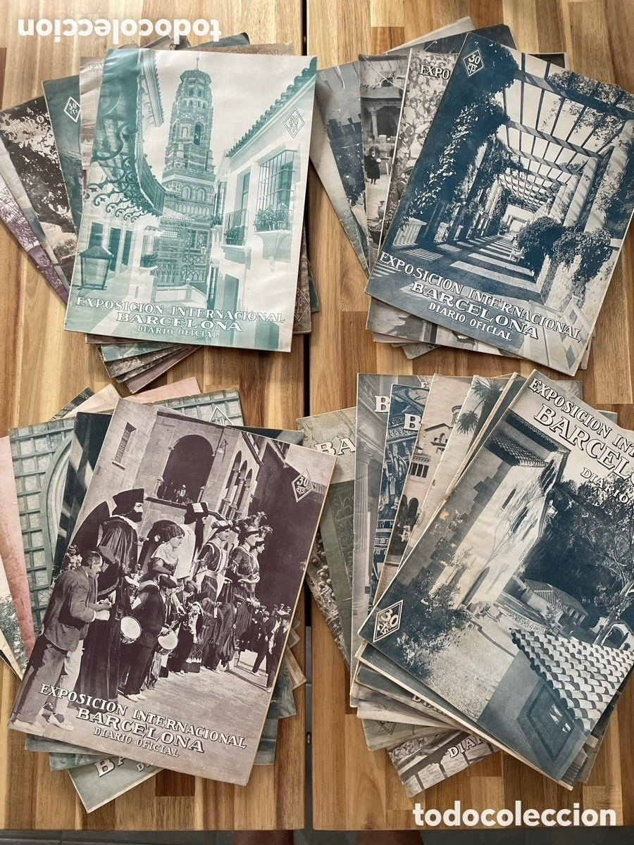 Collezionismo di Riviste e Giornali: 27 n&uacute;meros de la publicaci&oacute;n. Exposici&oacute;n internacional Barcelona. Diario oficial. Agosto 29-marzo 30
