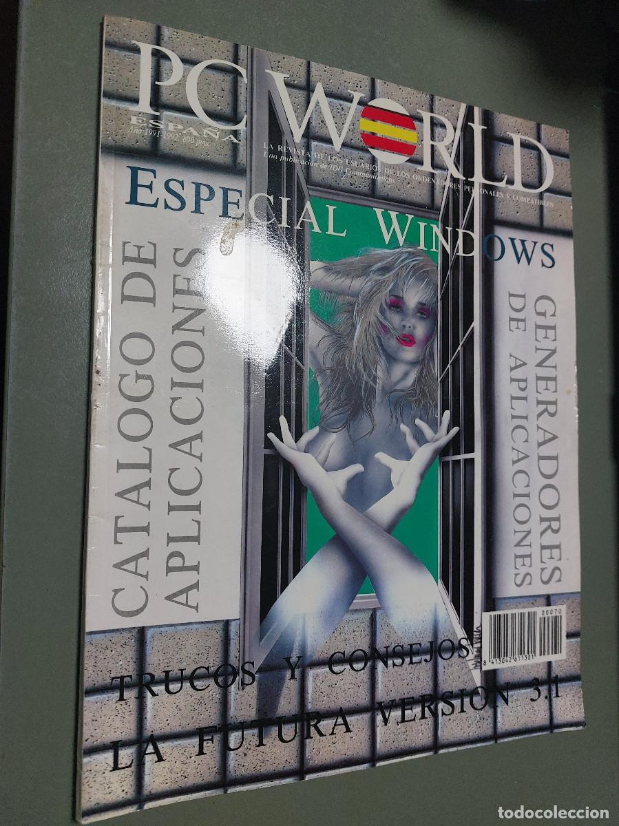 Collectionnisme de Revues et Journaux: PC World 1991-1992, Revista de inform&aacute;tica vintage. Buen estado. caj. 138