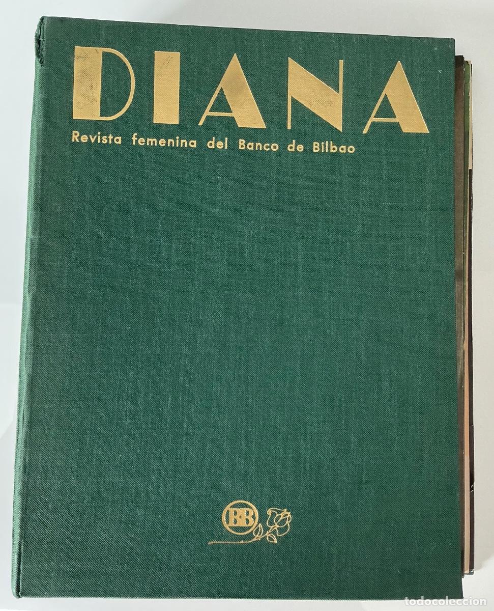 Colecionismo de Revistas e Jornais: Lote Completo 1973-1975 Revista DIANA (Banco de Bilbao). 12 N&uacute;meros Encuadernados. Moda mujer