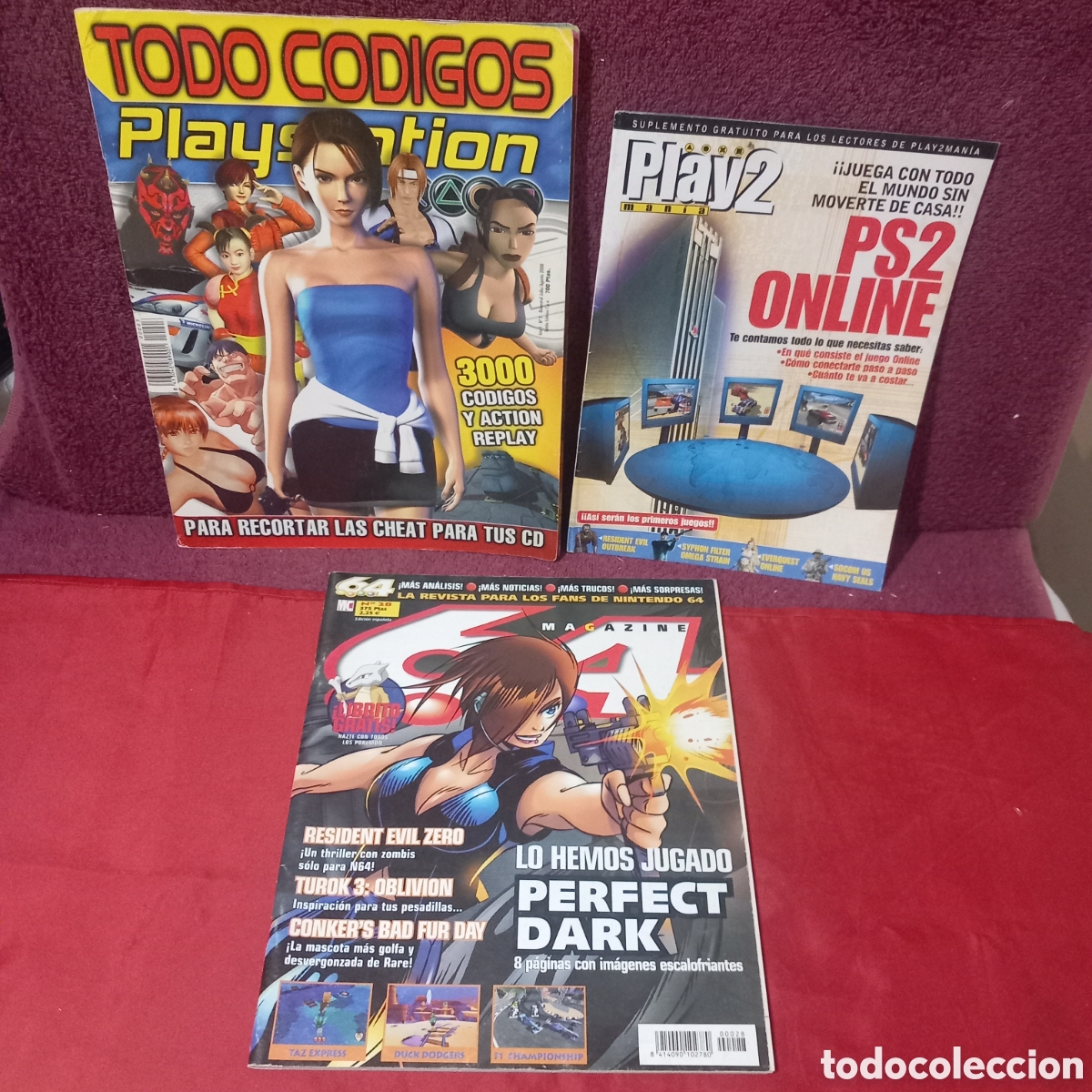 Collection Magazines and Newspapers: REVISTA TODOCODIGOS PLAYSTATION N&deg;3+SUPLEMENTO+REVISTA NINTENDO 64 N&deg;28(POCAS SE&Ntilde;ALES)