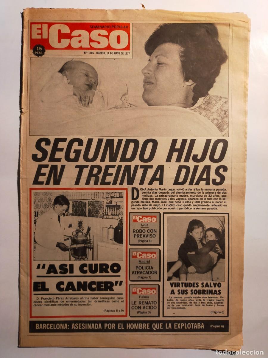 Collectionnisme de Revues et Journaux: PERIODICO &rdquo;EL CASO&rdquo; SEMANARIO DE SUCESOS N&ordm; 1306 - A&Ntilde;O 1977