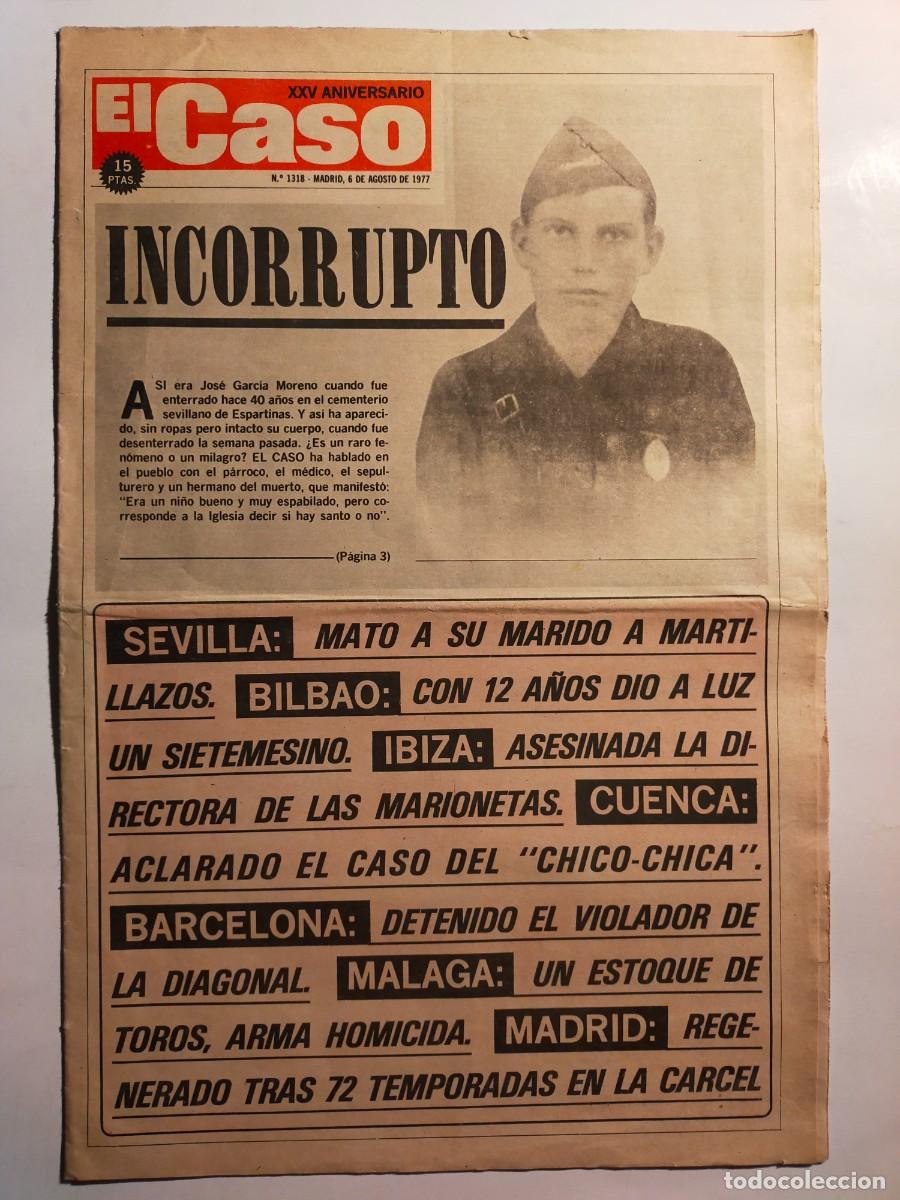 Collectionnisme de Revues et Journaux: PERIODICO &rdquo;EL CASO&rdquo; SEMANARIO DE SUCESOS N&ordm; 1318 - A&Ntilde;O 1977