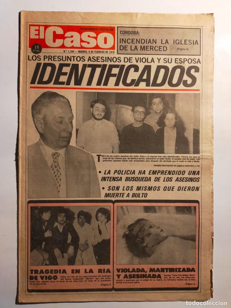 Collectionnisme de Revues et Journaux: PERIODICO &rdquo;EL CASO&rdquo; SEMANARIO DE SUCESOS N&ordm; 1344 - A&Ntilde;O 1978