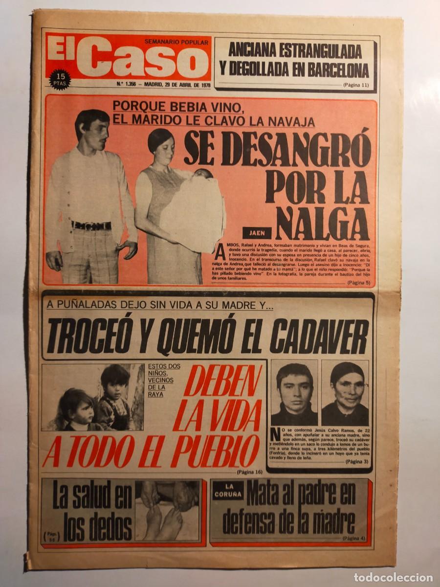 Collectionnisme de Revues et Journaux: PERIODICO &rdquo;EL CASO&rdquo; SEMANARIO DE SUCESOS N&ordm; 1356 - A&Ntilde;O 1978