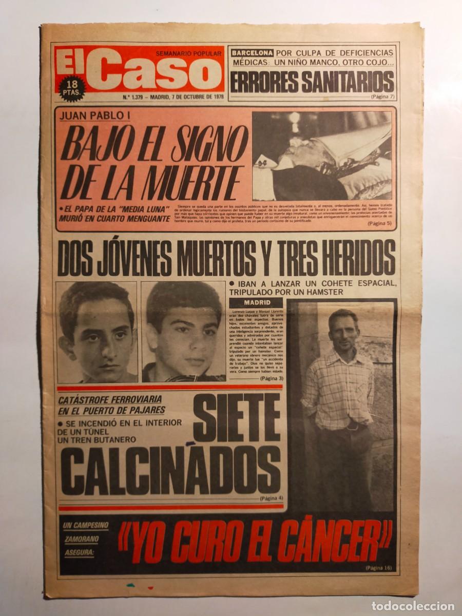 Sammeln von Zeitschriften und Zeitungen: PERIODICO &rdquo;EL CASO&rdquo; SEMANARIO DE SUCESOS N&ordm; 1379 - A&Ntilde;O 1978