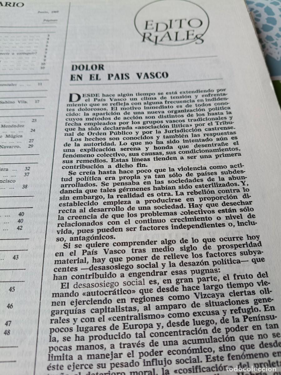 Collectionnisme de Revues et Journaux: EDITORIAL ANTE LA APARICI&Oacute;N DE ETA EN CUADERNOS PARA EL DIALOGO 1969.