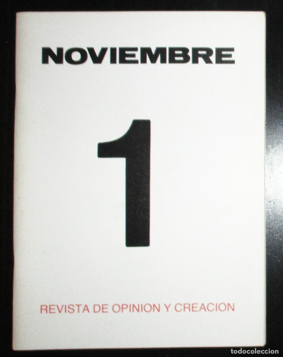 Coleccionismo de revistas y peri&oacute;dicos: NOVIEMBRE. REVISTA DE OPINI&Oacute;N Y CREACI&Oacute;N. N&ordm; 1. OVIEDO, 1989. V&Iacute;CTOR BOTAS, SEAN DUNNE, LOVECRAFT.