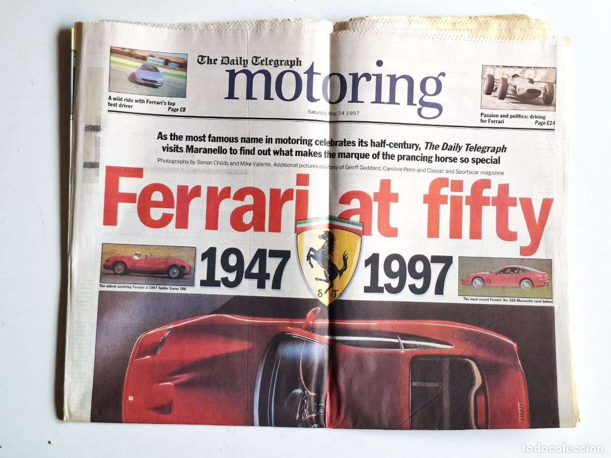 Colecionismo de Revistas e Jornais: SUPLEMENTO DIARIO THE DAILY TELEGRAPH MOTORING 1997 - FERRARI AT FIFTY (1947-1997)