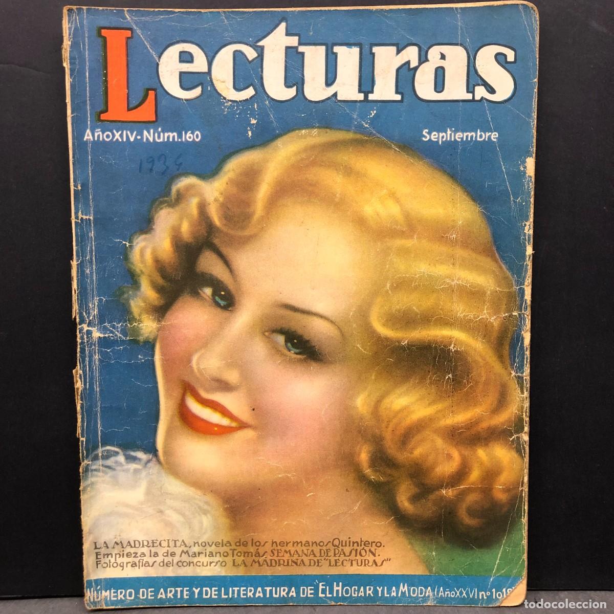 Collectionnisme de Revues et Journaux: LECTURAS - A&Ntilde;O XIV - N&Uacute;M. 160 - SEPTIEMBRE - EL HOGAR Y LA MODA - REVISTA / 687
