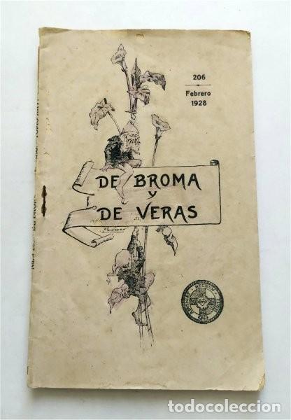 Collection Magazines and Newspapers: Revista De broma y de veras. N&uacute;mero 206. Febrero de 1928