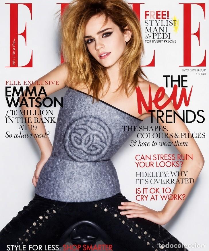 Coleccionismo de revistas y peri&oacute;dicos: elle-agosto 2009-emma watson-the new trends-can stress ruin your looks-Fidelity--EN INGLES