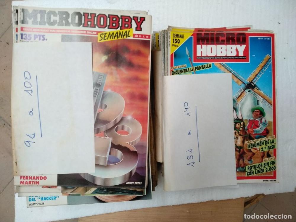 Collectionnisme de Revues et Journaux: lote revista MICRO HOBBY del 1 al 140, buen estado . . . oferta