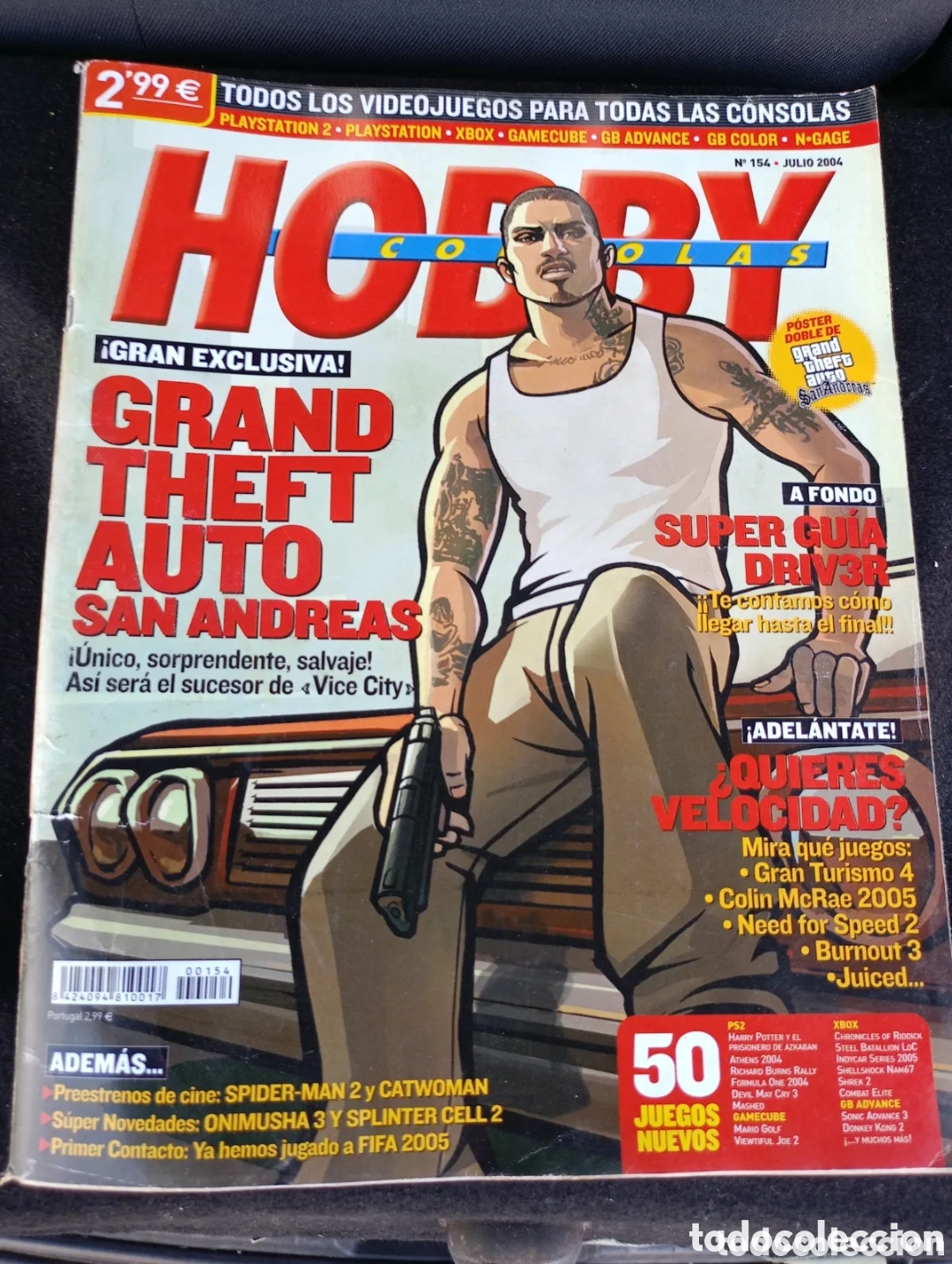 Coleccionismo de revistas y peri&oacute;dicos: Revista hobby consolas n 154 julio 2004 Grand theft auto San Andreas
