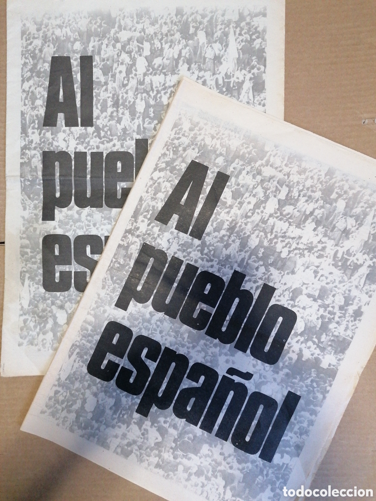 Coleccionismo de revistas y peri&oacute;dicos: DIARIO EL ALC&Aacute;ZAR 2 SUPLEMENTOS &rdquo;AL PUEBLO ESPA&Ntilde;OL&rdquo;