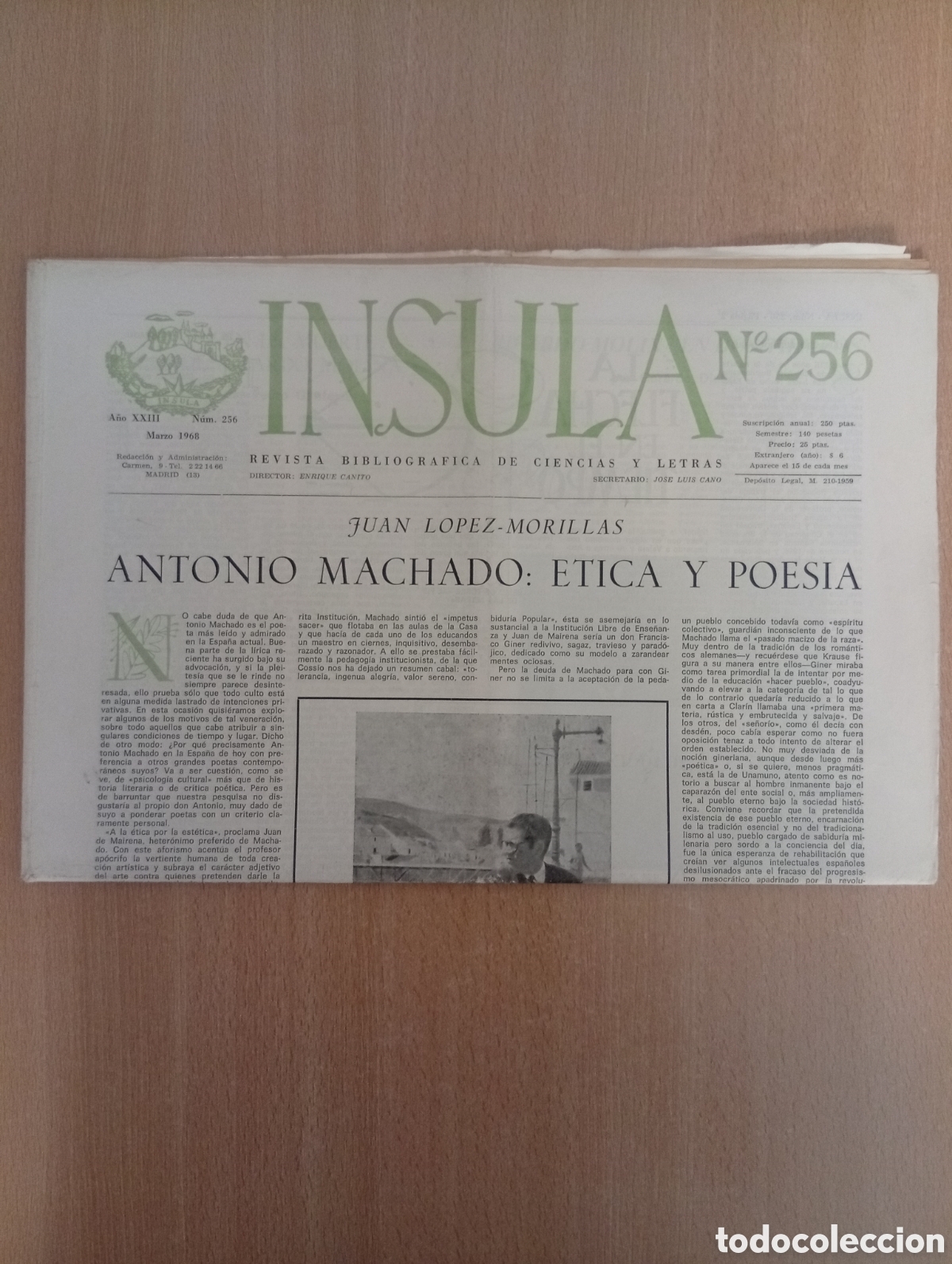 Collection Magazines and Newspapers: INSULA. REVISTA BIBLIOGR&Aacute;FICA DE CIENCIAS Y LETRAS/ N&ordm; 256