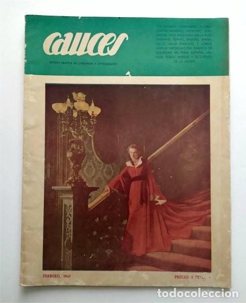 Colecionismo de Revistas e Jornais: Revista Cauces. Febrero 1945. Casa de los Tiros, Granada