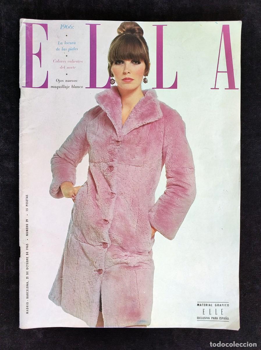 Collezionismo di Riviste e Giornali: REVISTA ELLA, n&ordm; 29. 21 OCTUBRE 1965. MATERIAL GR&Aacute;FICO ELLE EXCLUSIVA PARA ESPA&Ntilde;A