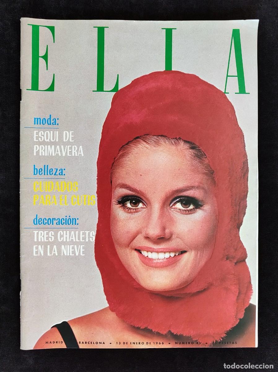 Collezionismo di Riviste e Giornali: REVISTA ELLA, N&ordm; 41. 13 ENERO 1966. MATERIAL GR&Aacute;FICO ELLE EXCLUSIVA PARA ESPA&Ntilde;A