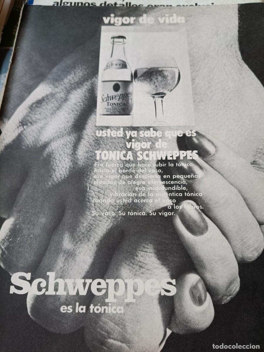 Collezionismo di Riviste e Giornali: PUBLICIDAD. ANUNCIO DE T&Oacute;NICA SCHWEPPES. 22X28 CM. A&Ntilde;O 1973