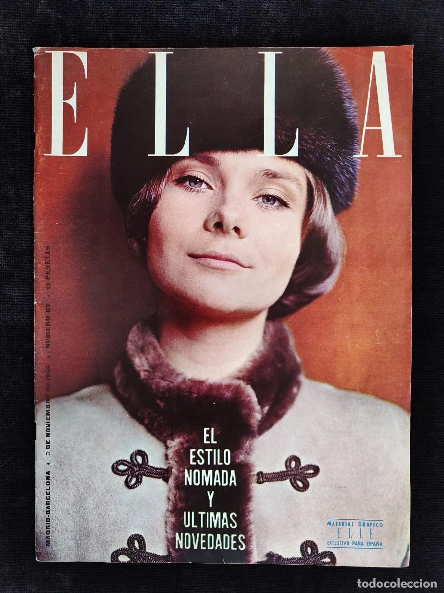 Collezionismo di Riviste e Giornali: REVISTA ELLA, N&ordm; 83. 3 NOVIEMBRE 1966. MATERIAL GR&Aacute;FICO ELLE EXCLUSIVA PARA ESPA&Ntilde;A