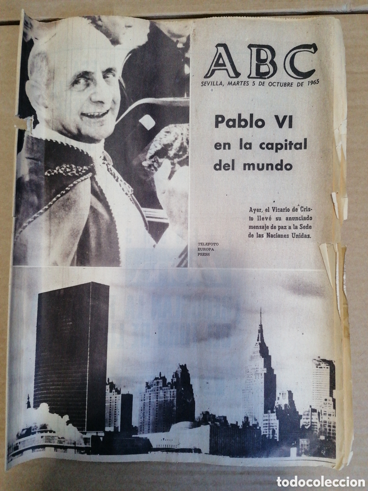 Collezionismo di Riviste e Giornali: DIARIO ABC 5 DE OCTUBRE DE 1965