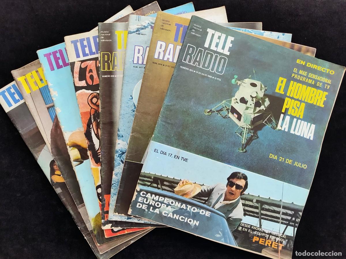 Collezionismo di Riviste e Giornali: LOTE DE 8 REVISTAS TELERADIO A&Ntilde;O 1969.