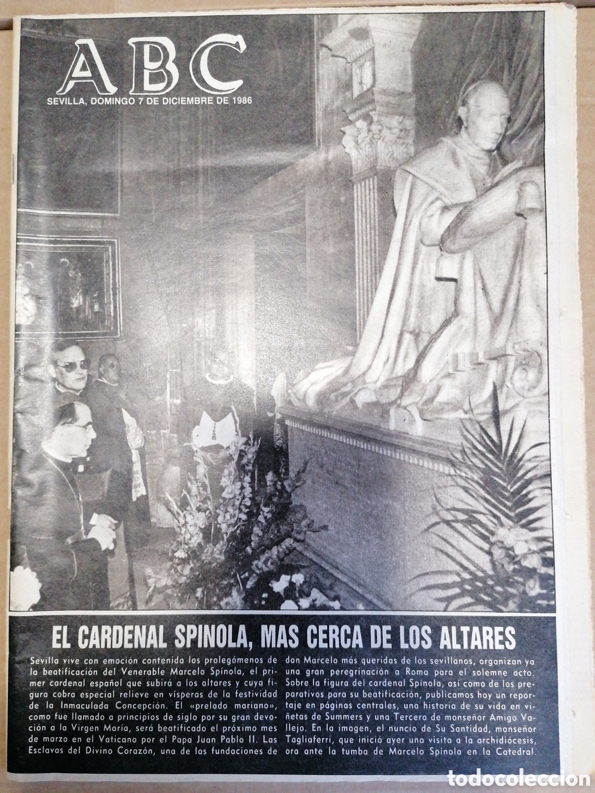 Collezionismo di Riviste e Giornali: DIARIO ABC 7 DE DICIEMBRE DE 1986 COMPLETO