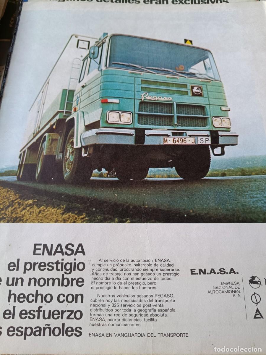 Collezionismo di Riviste e Giornali: PUBLICIDAD. ANUNCIO DE CAMIONES PEGASO, E.N.A.S.A. 22X28 CM. A&Ntilde;O 1973
