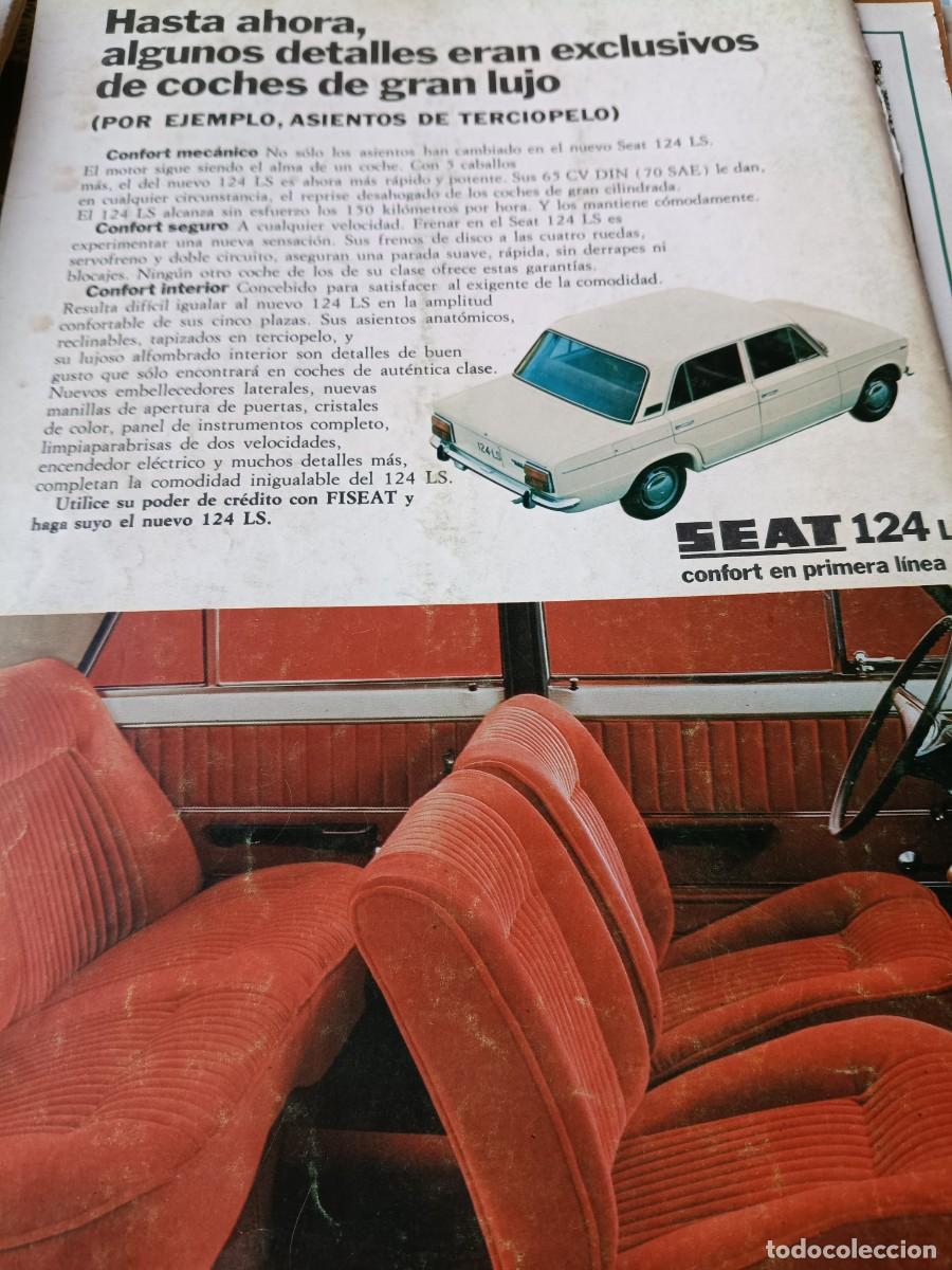 Collezionismo di Riviste e Giornali: PUBLICIDAD. ANUNCIO DE SEAT 124 LS. 21X31 CM. A&Ntilde;O 1973