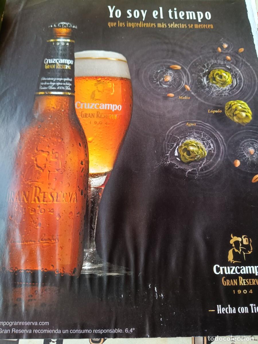 Coleccionismo de revistas y peri&oacute;dicos: PUBLICIDAD. ANUNCIO DE CERVEZA CRUZCAMPO GRAN RESERVA. 20,5X26 CM.