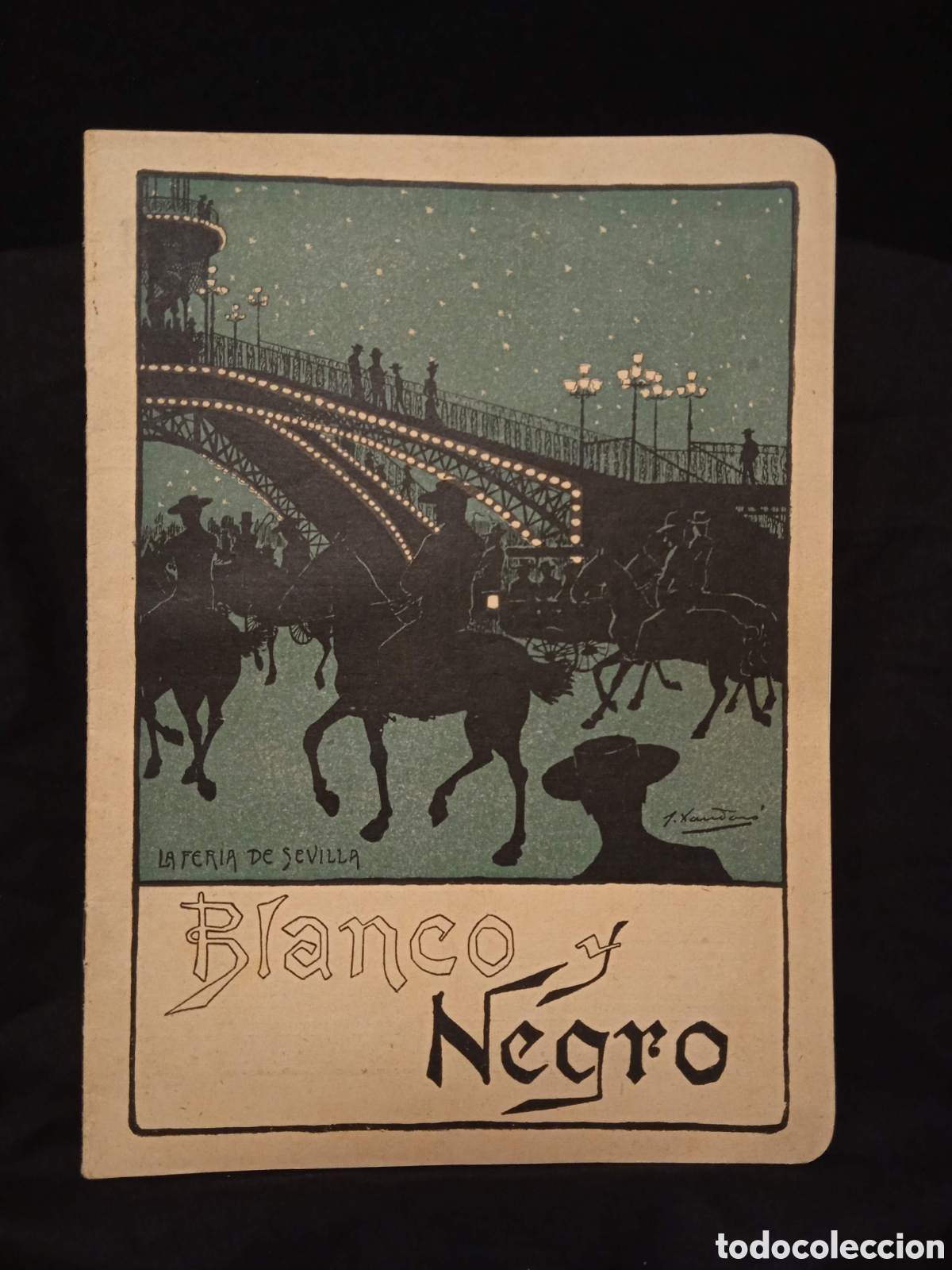 Colecionismo de Revistas e Jornais: REVISTA BLANCO Y NEGRO N&ordm; 520 20 ABRIL 1901#CJ3