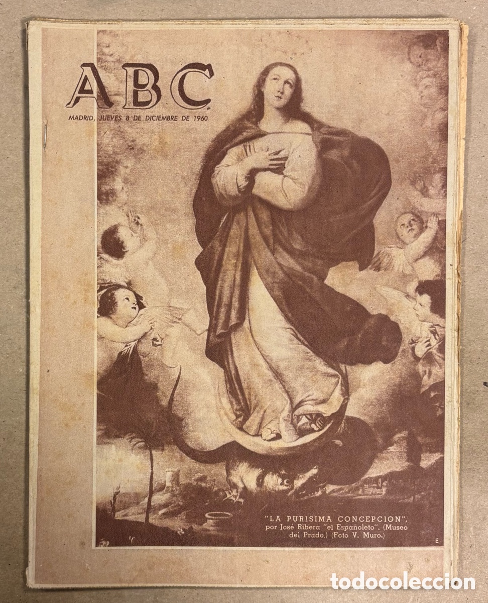 Collection Magazines and Newspapers: ABC (8 DICIEMBRE 1960) PUR&Iacute;SIMA CONCEPCI&Oacute;N, F&Aacute;BRICA AVECREM VILLANUEVA Y GELTR&Uacute;, BEN-HUR, BARCELONA