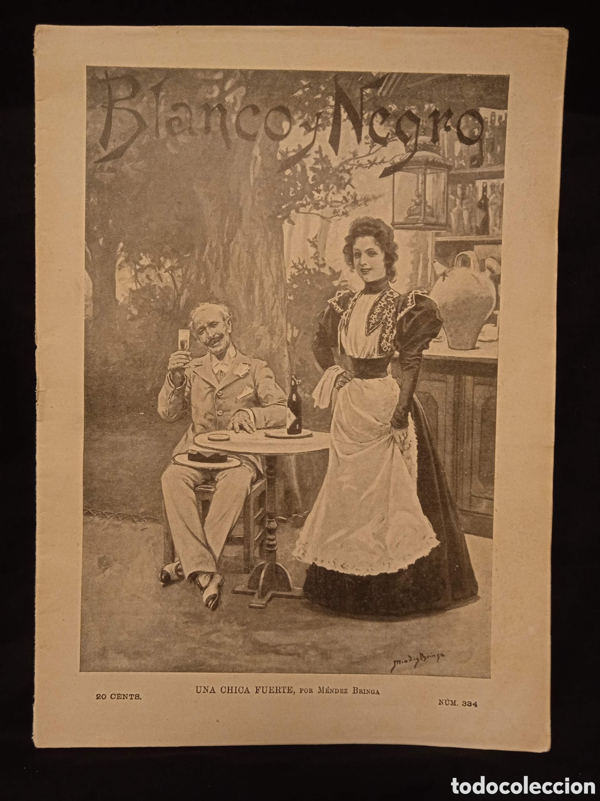 Sammeln von Zeitschriften und Zeitungen: REVISTA BLANCO Y NEGRO N&ordm; 334 25 SEPTIEMBRE 1897#CJ3