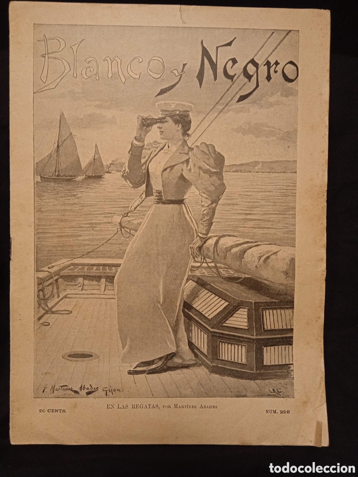 Collection Magazines and Newspapers: REVISTA BLANCO Y NEGRO N&ordm; 229 21 SEPTIEMBRE 1895. #CJ3