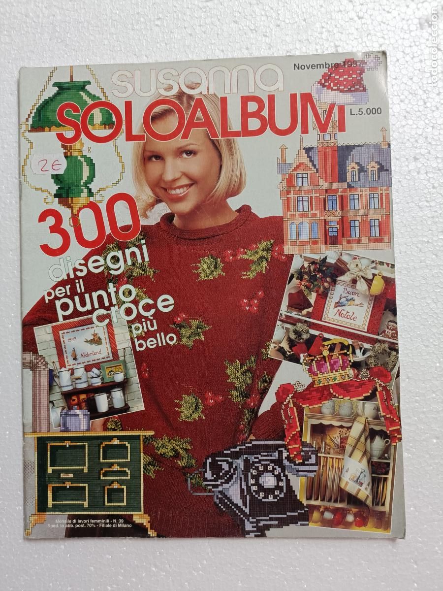 Coleccionismo de revistas y peri&oacute;dicos: SUSANNA SOLO ALBUM. NATALE. 300 DISE&Ntilde;OS PARA PUNTO DE CRUZ. NAVIDAD, CABALLOS, ANTIG&Uuml;EDADES. PUNTO