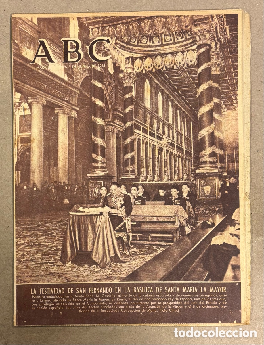 Coleccionismo de revistas y peri&oacute;dicos: ABC (28 SEPTIEMBRE 1961) FRANCO INAUGURA EXPOSICI&Oacute;N DE GOYA, ATL&Eacute;TICO MADRID ELIMINA AL SEDAN COPA F
