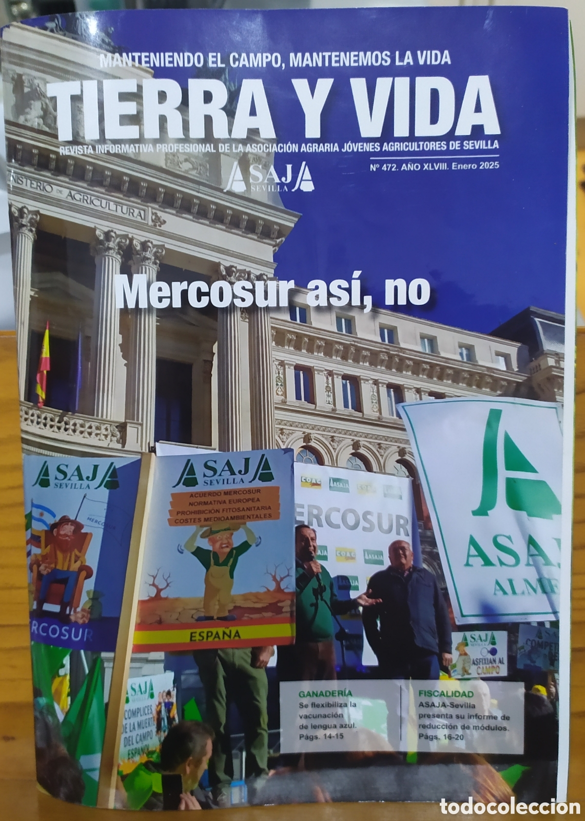Colecionismo de Revistas e Jornais: Revista Tierra y Vida N&deg;472. A&Ntilde;O XLVIII. Enero 2025 de ASAJA Sevilla