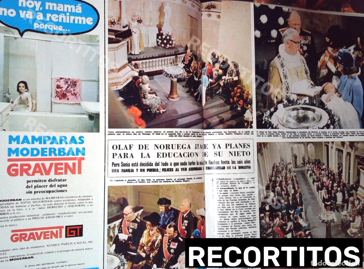 Coleccionismo de revistas y peri&oacute;dicos: recorte olaf de noruega bautizo de hakoon princesa sonia astrid harald