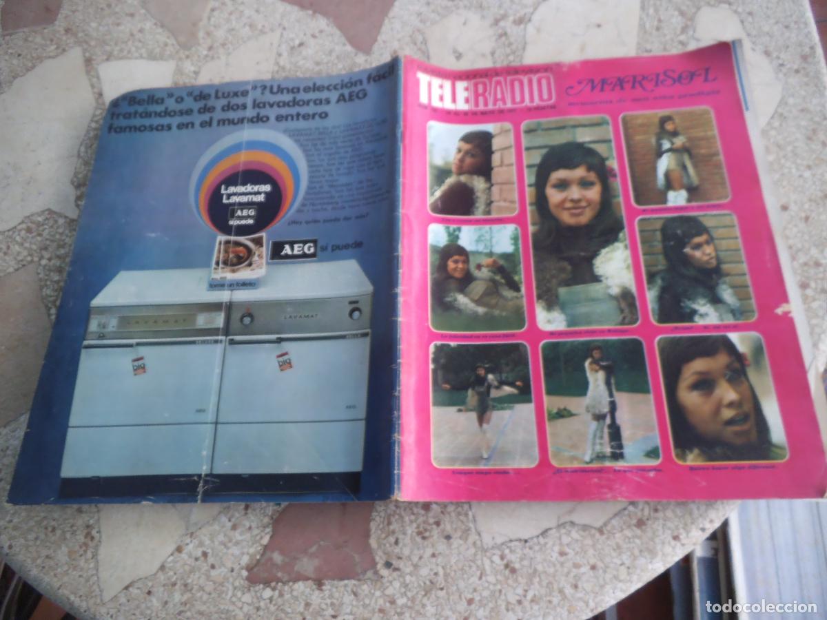 Coleccionismo de revistas y peri&oacute;dicos: tele radio, n&ordm; 700, marisol portada y 4 paginas 14 fotos, garisa, nancy sinatra, rolling stone,