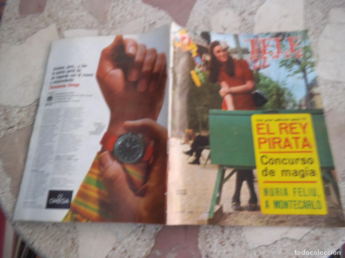 Sammeln von Zeitschriften und Zeitungen: tele radio, n&ordm; 549, 1968, massiel los invasores, nuria feliu, el rey pirata, michele arnaud, waldo r