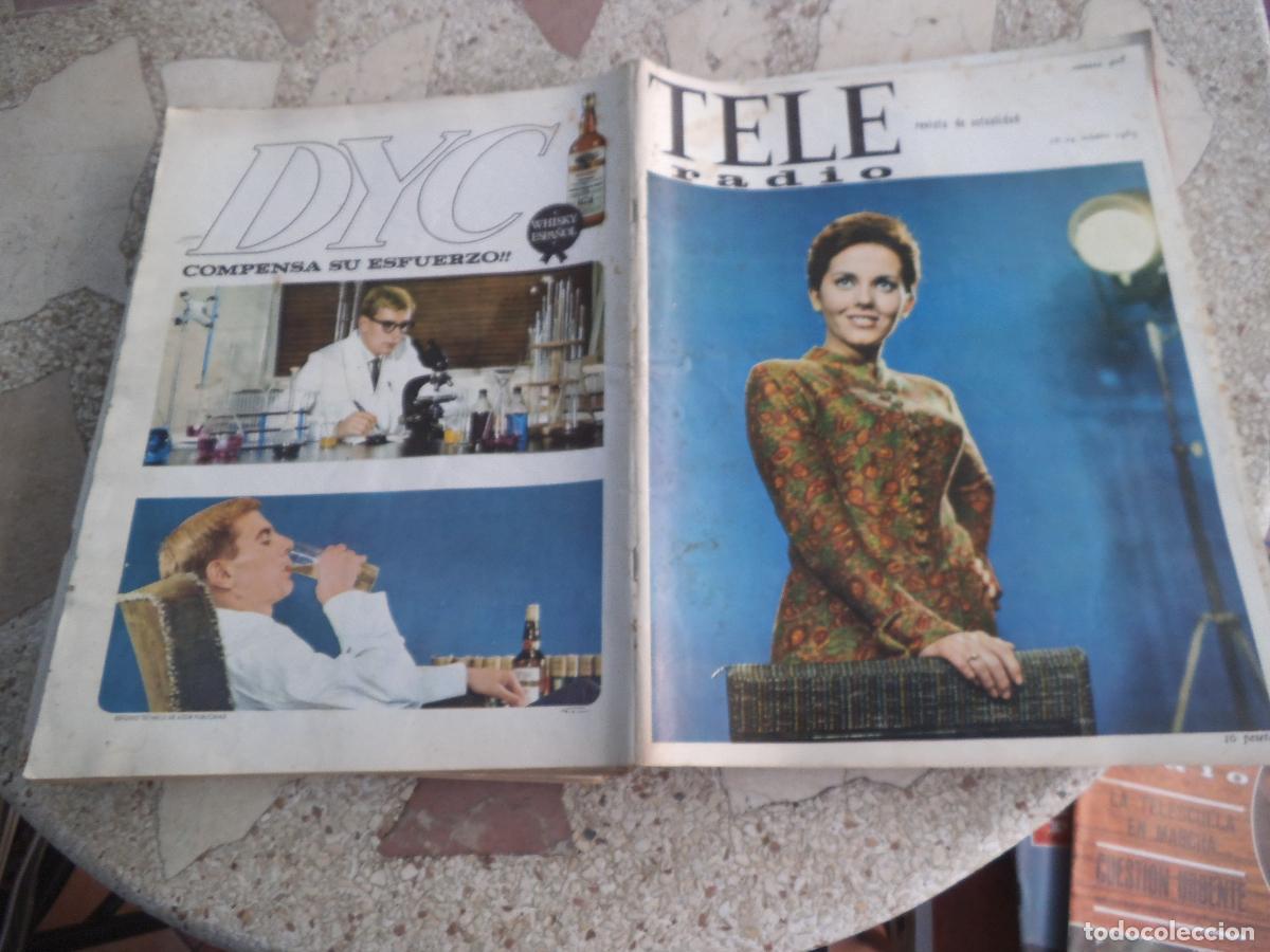Sammeln von Zeitschriften und Zeitungen: tele radio, n&ordm; 408, 1965, raffaella carra, programas musicales, idiomas en tve