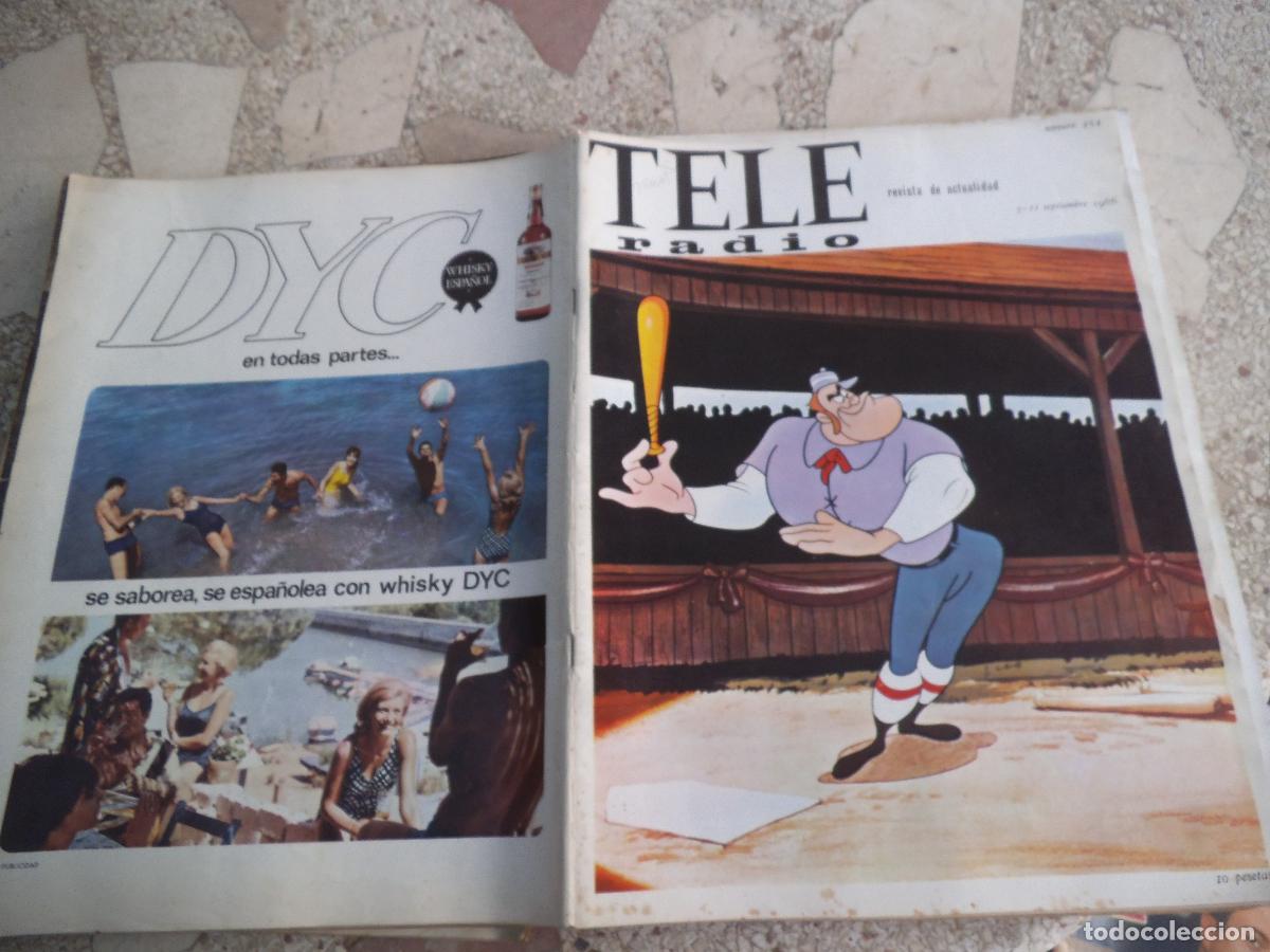 Coleccionismo de revistas y peri&oacute;dicos: tele radio, n&ordm; 454, 1966,tele film detectives jose ferrer, walt disney, gloria munoz,