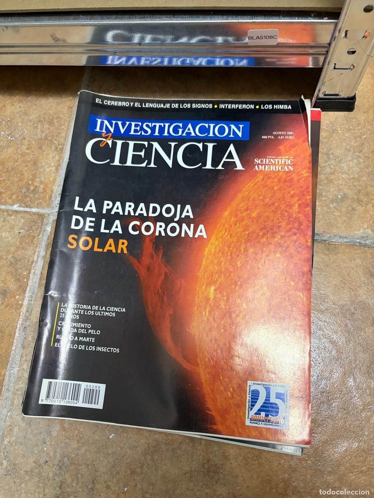 Sammeln von Zeitschriften und Zeitungen: BLAS108C La paradoja de la corona solar agosto 2001 REVISTA