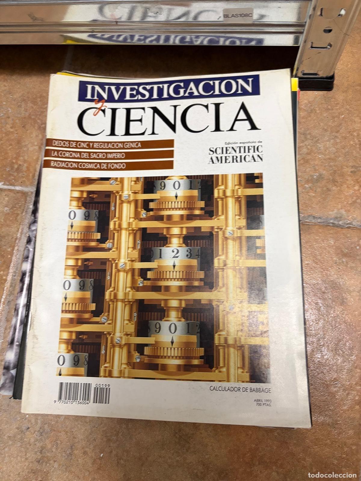 Sammeln von Zeitschriften und Zeitungen: BLAS108C Investigaci&oacute;n y Ciencia Calculador de Babbage abril 1993 REVISTA