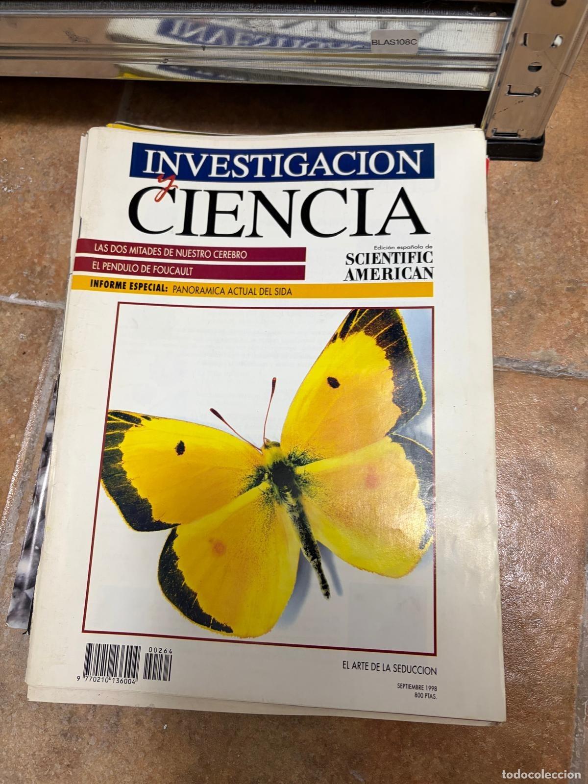Sammeln von Zeitschriften und Zeitungen: BLAS108C Investigaci&oacute;n y Ciencia El arte de la seducci&oacute;n septiembre 1998 REVISTA